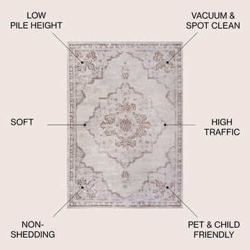 Alhambra Ornate Medallion Modern Area Rug